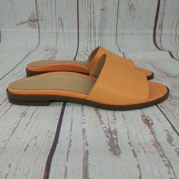 Vionic Demi Croco Slide Sandals Leather Women's Size 6 - Picture 2 of 9
